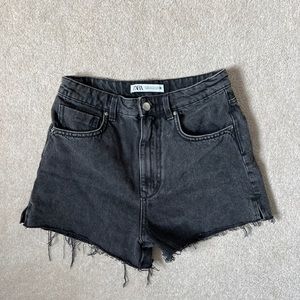 Zara Black Denim Shorts